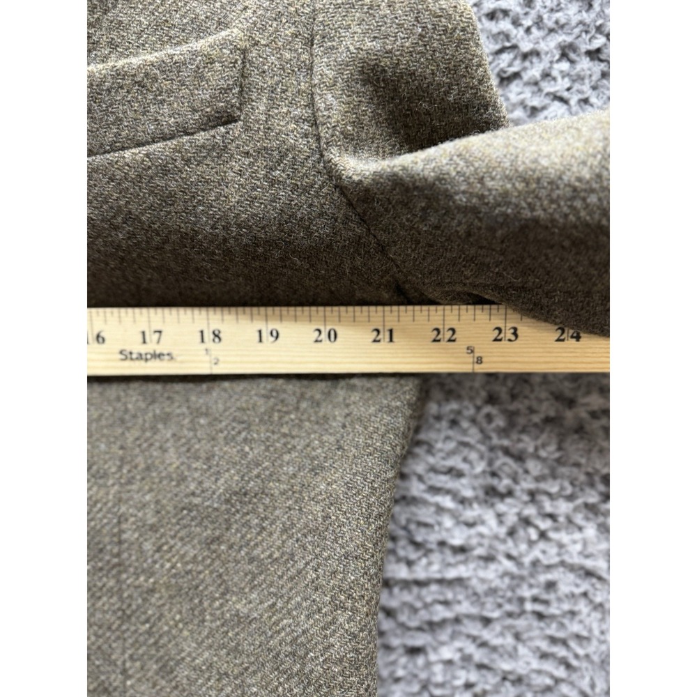 Beretta Sport Tweed Jacket Green Check Lana Wool Vintage Blazer Women's 48‎ - Picture 6 of 9